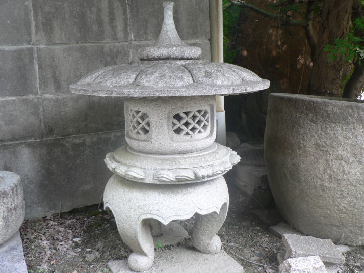 丸雪見灯篭（国産） 石製品 和風日本庭園用 石灯篭（とうろう）の製造 